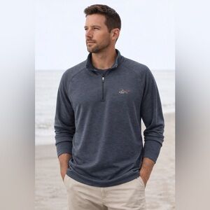 Greg Norman Collection Navy PlayDry Pullover